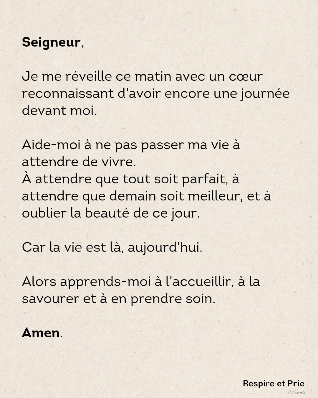La vie est là