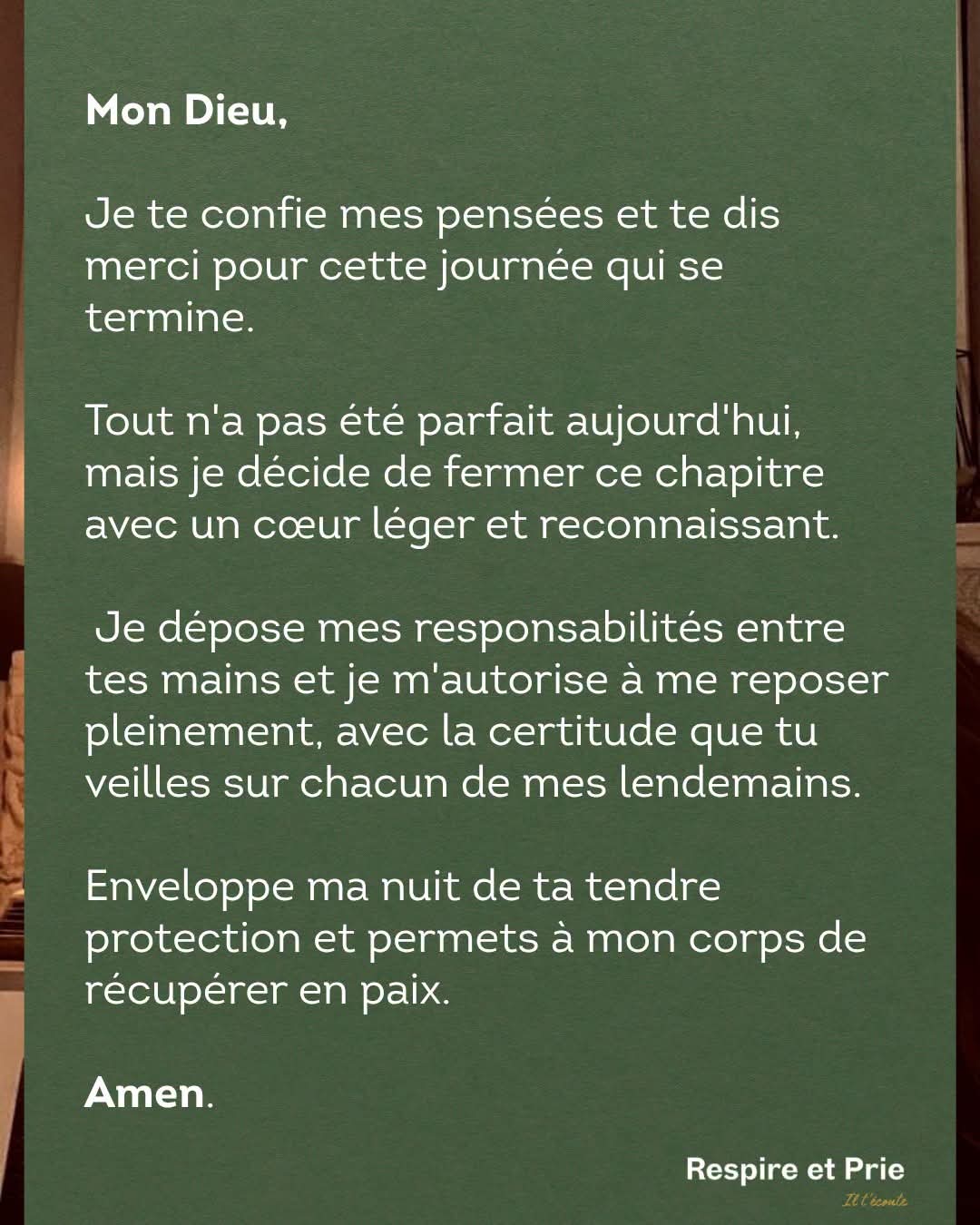 Je te dépose tout
