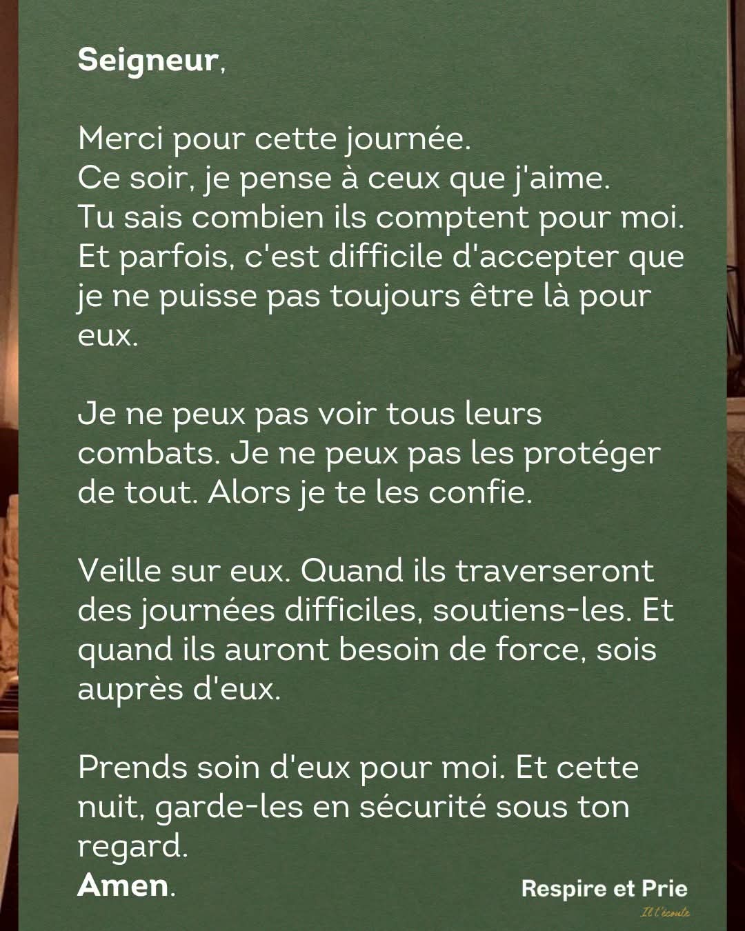 Veille sur les miens