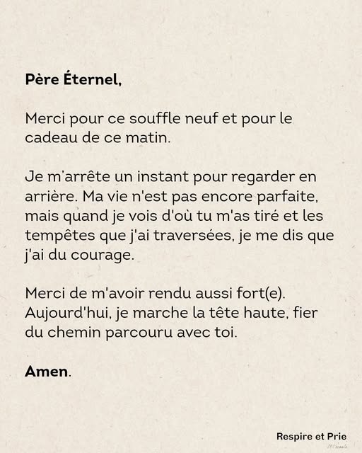 Tu m’as rendu forte