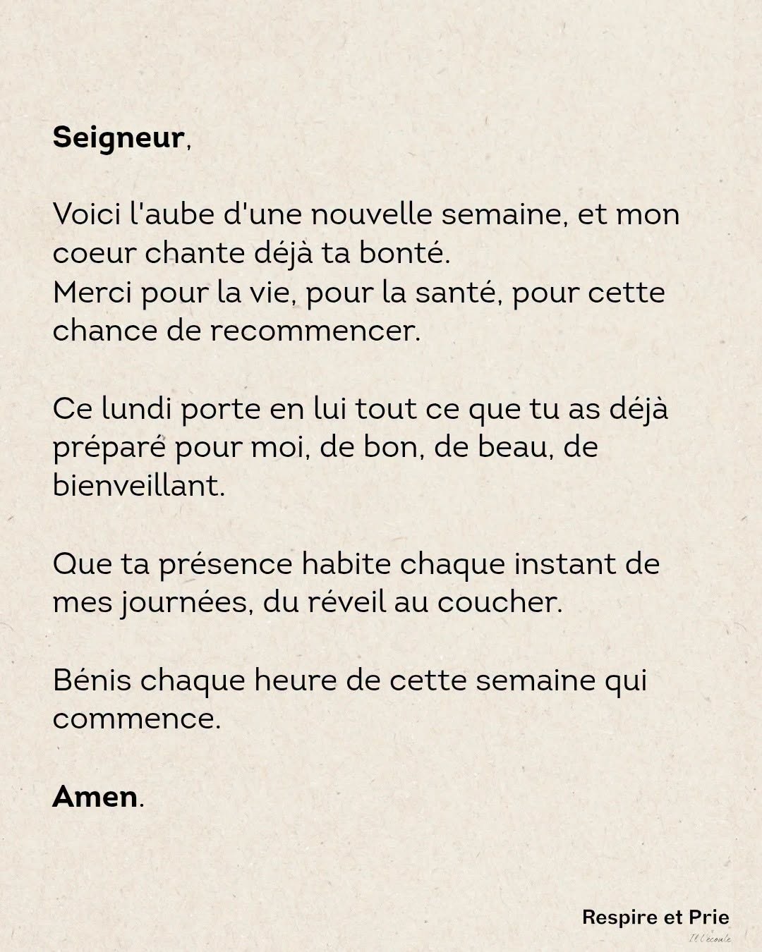 Bénis chaque heure