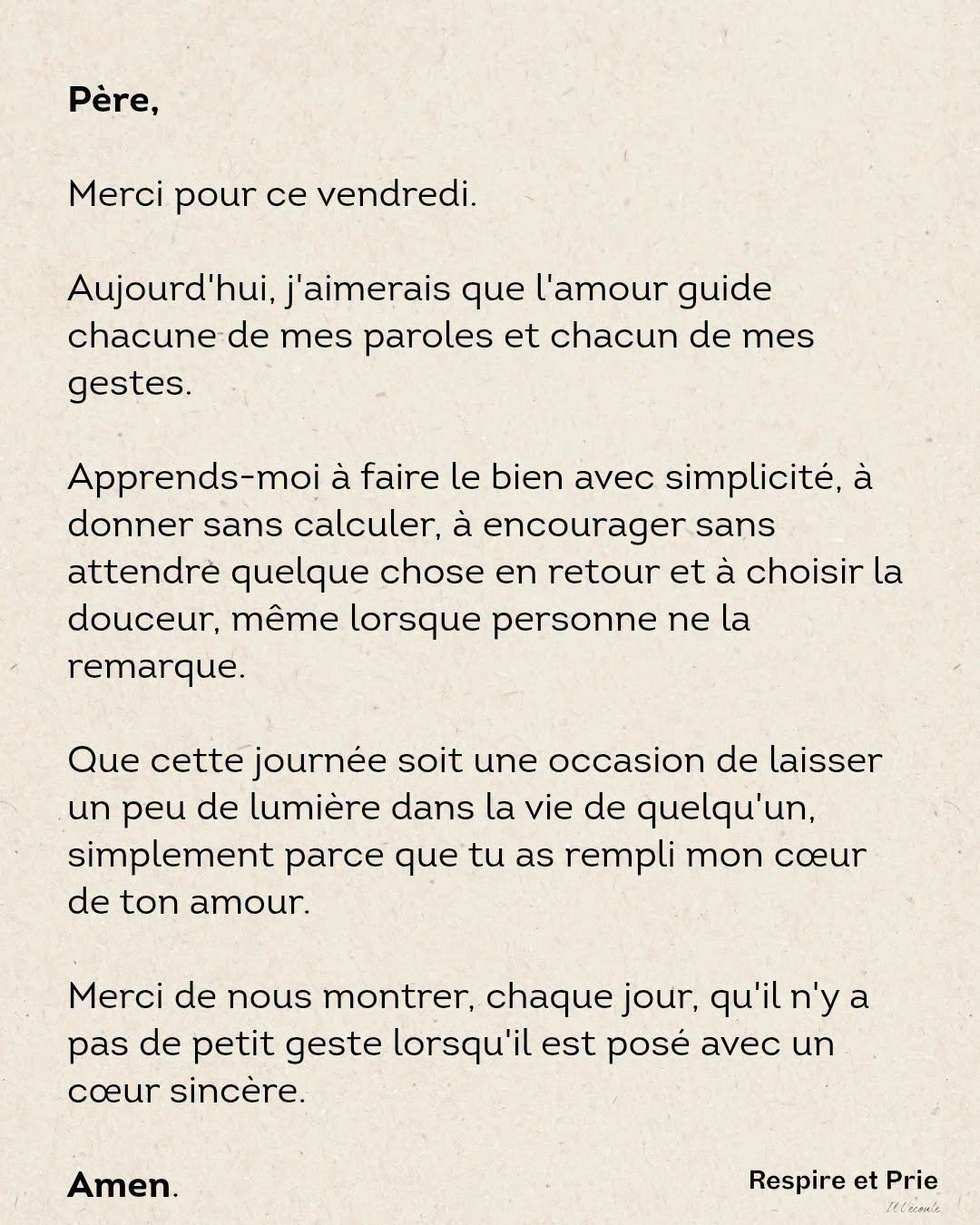 Je veux faire le bien