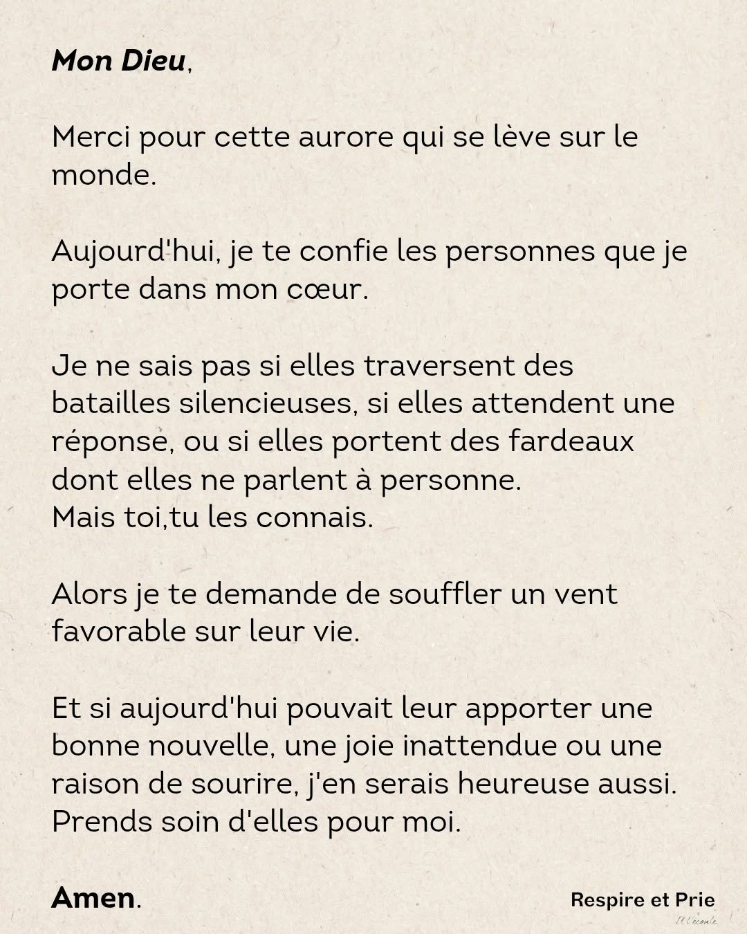 Les personnes de mon cœur