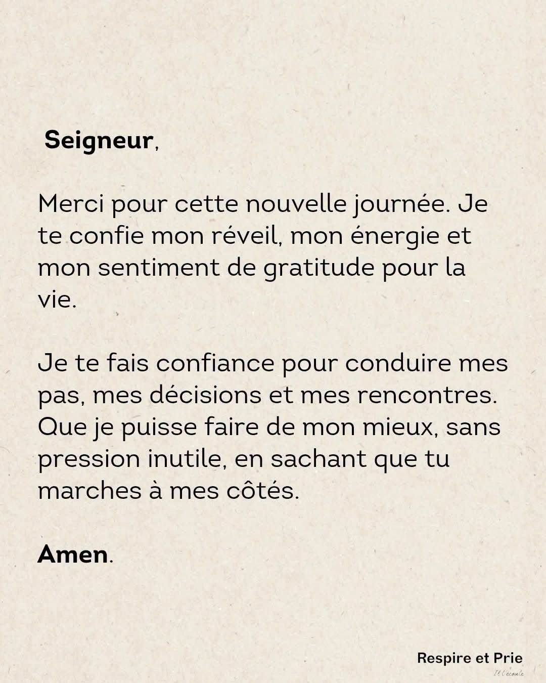 Mon réveil et mon énergie