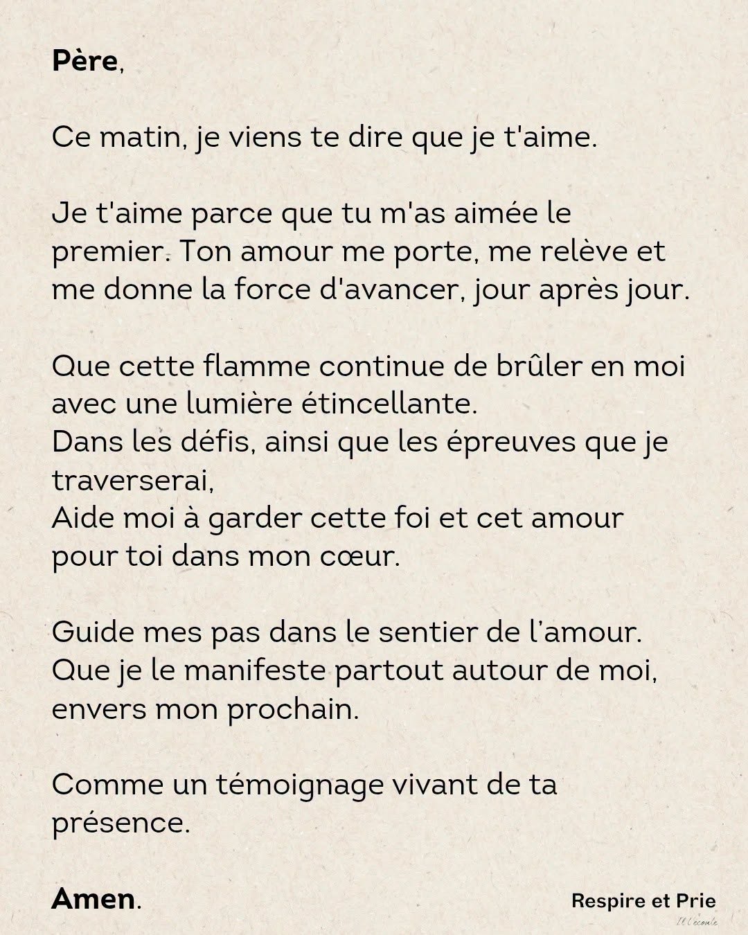 Père, je t’aime