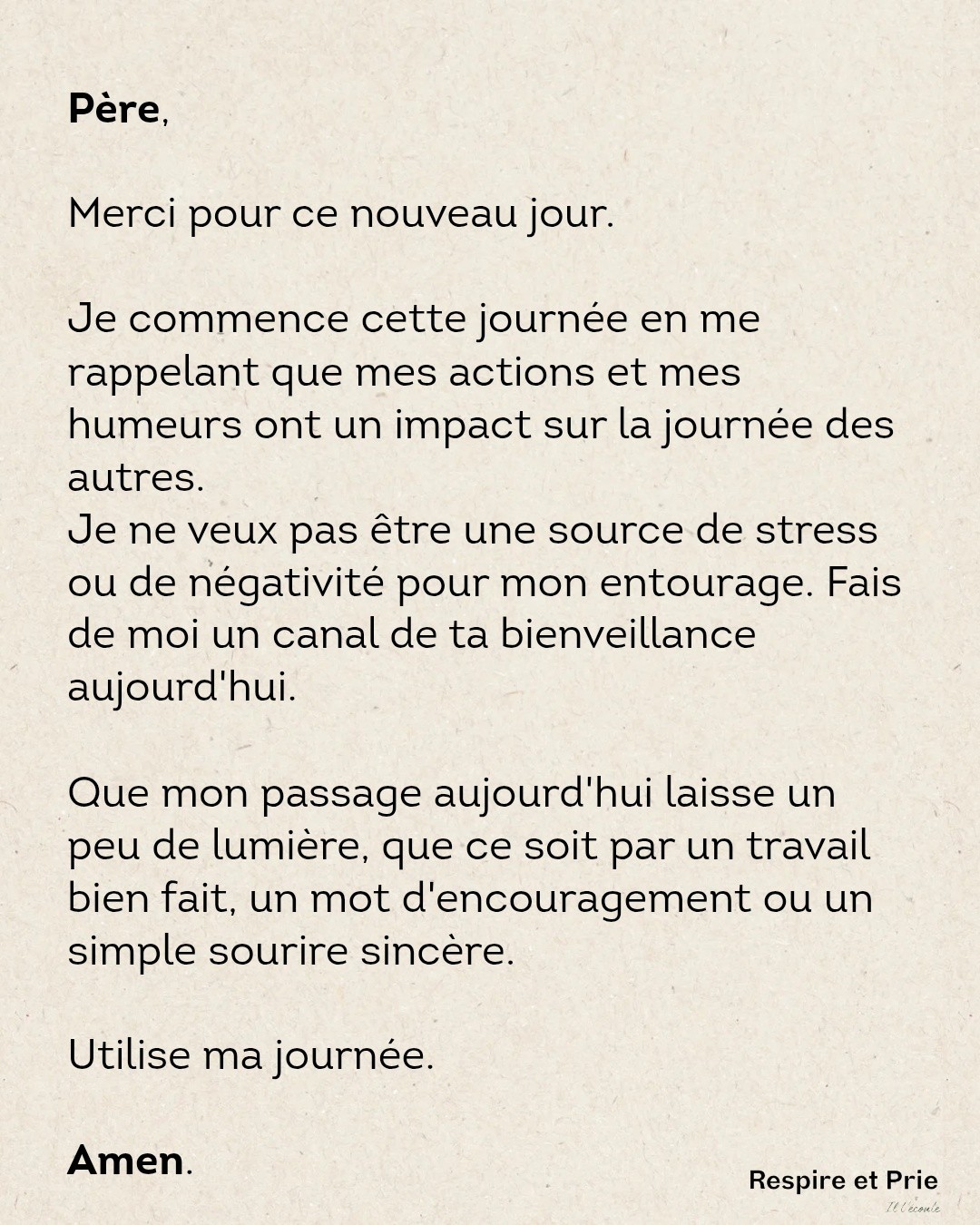 Canal de ta bienveillance