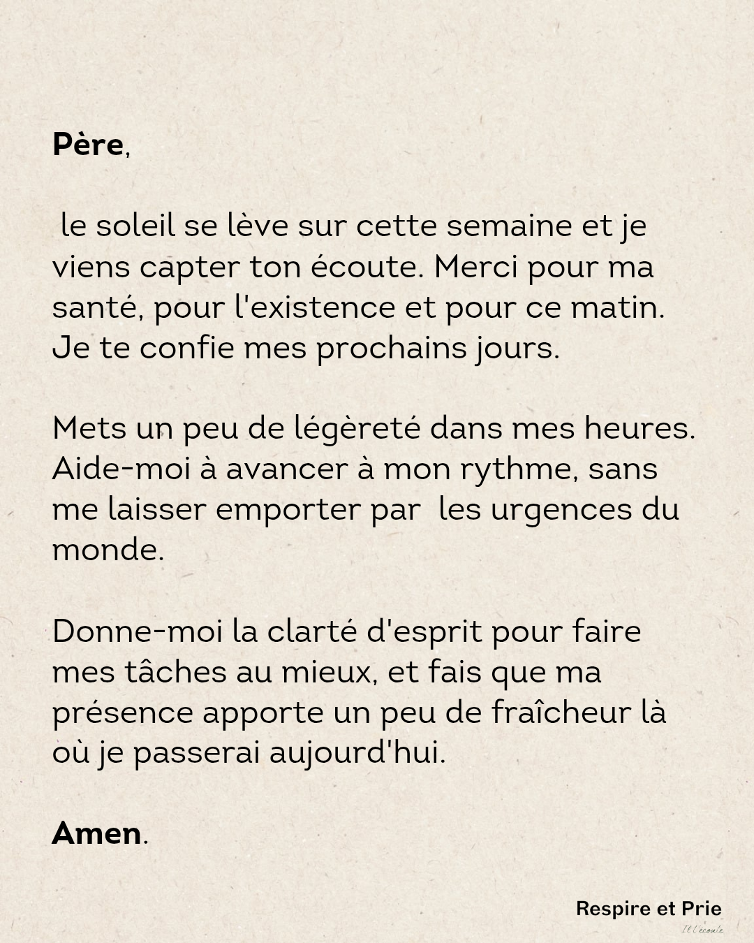 Merci pour ma santé