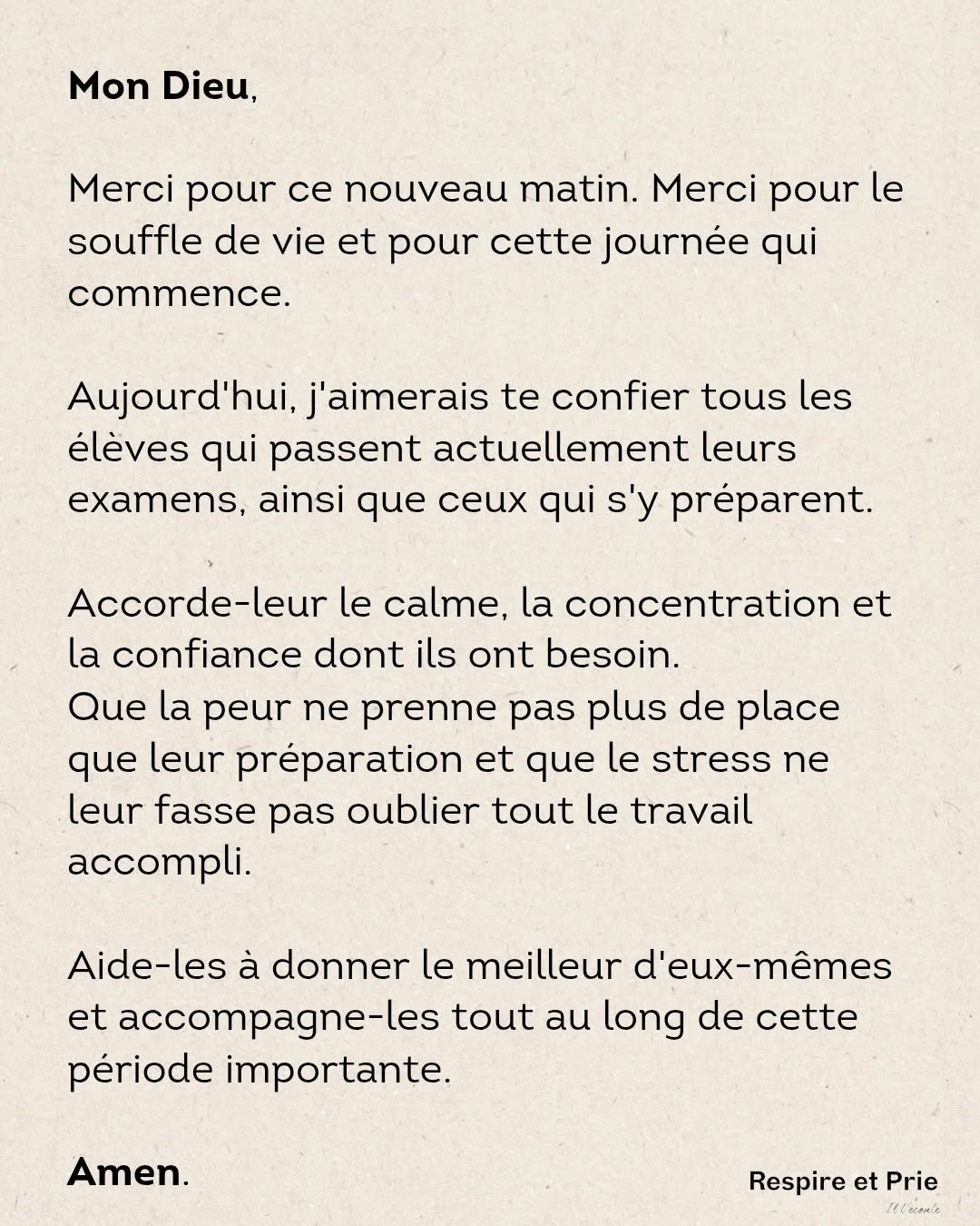 Pour les élèves