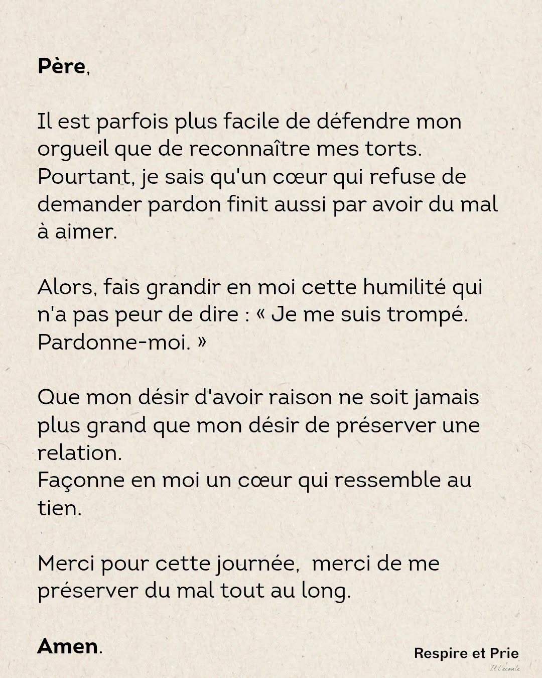 Mon désir d’avoir raison