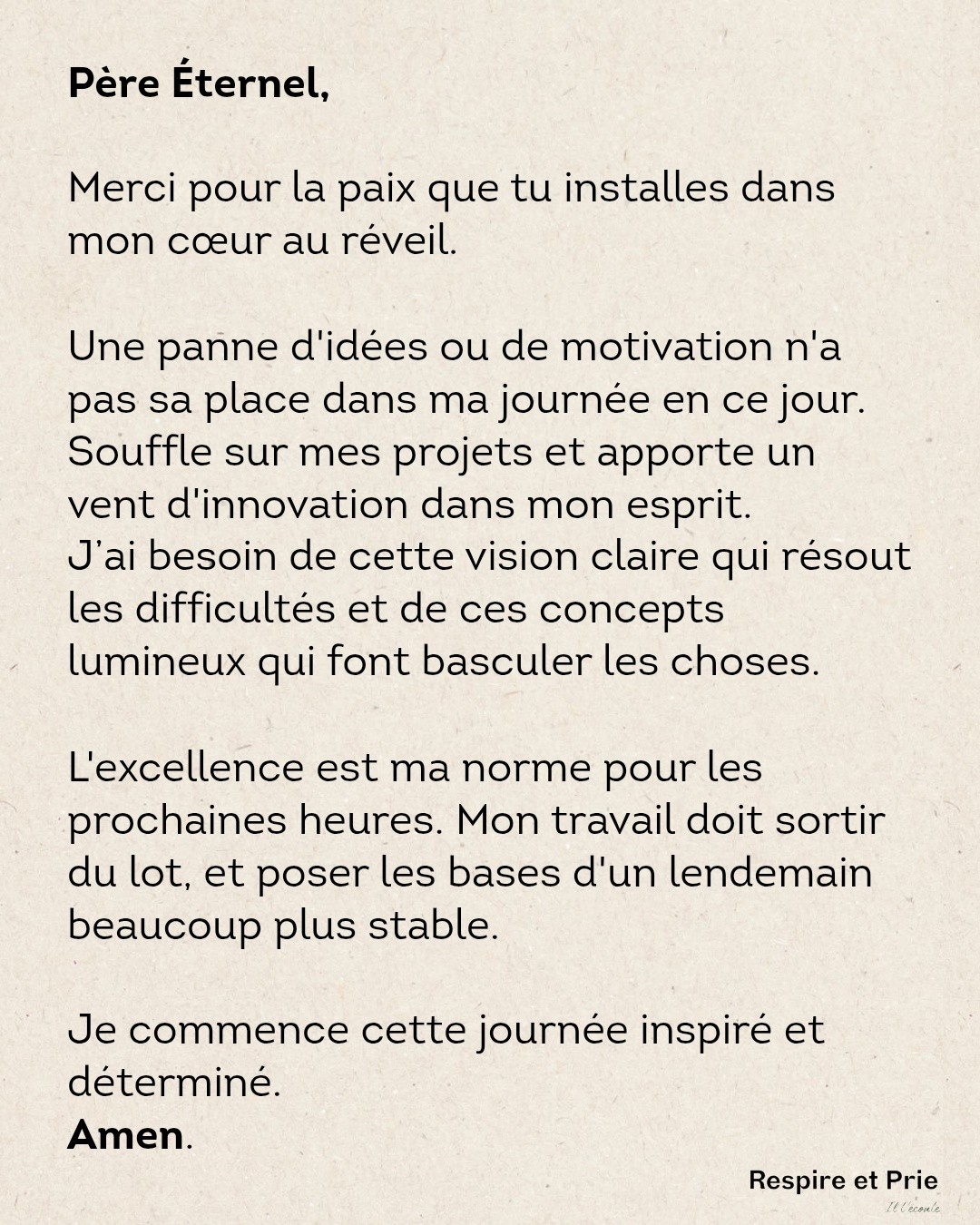 La paix au réveil