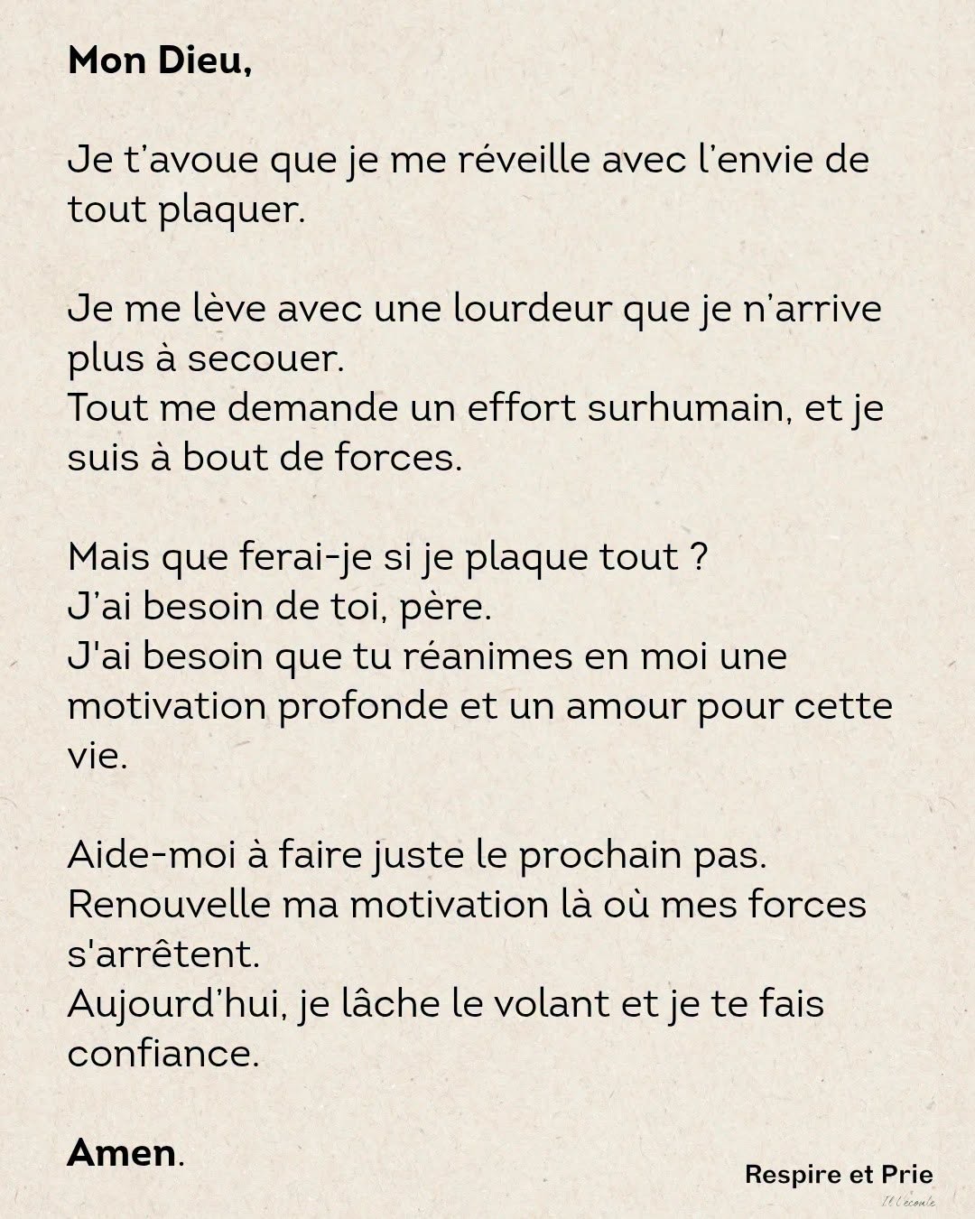 J’ai tant besoin de toi