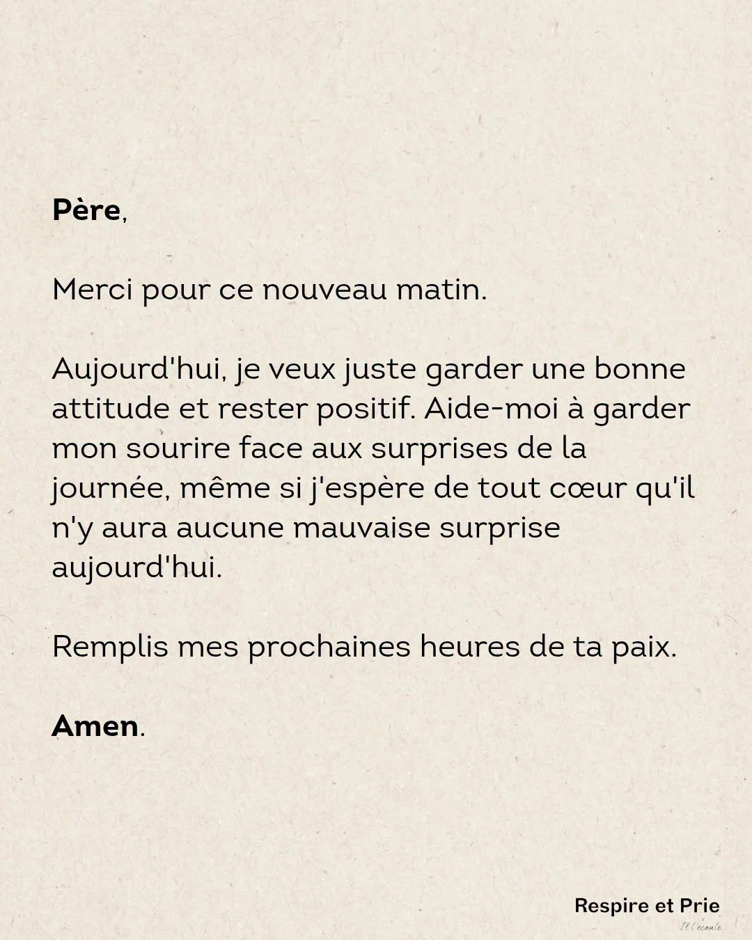 Rester positif