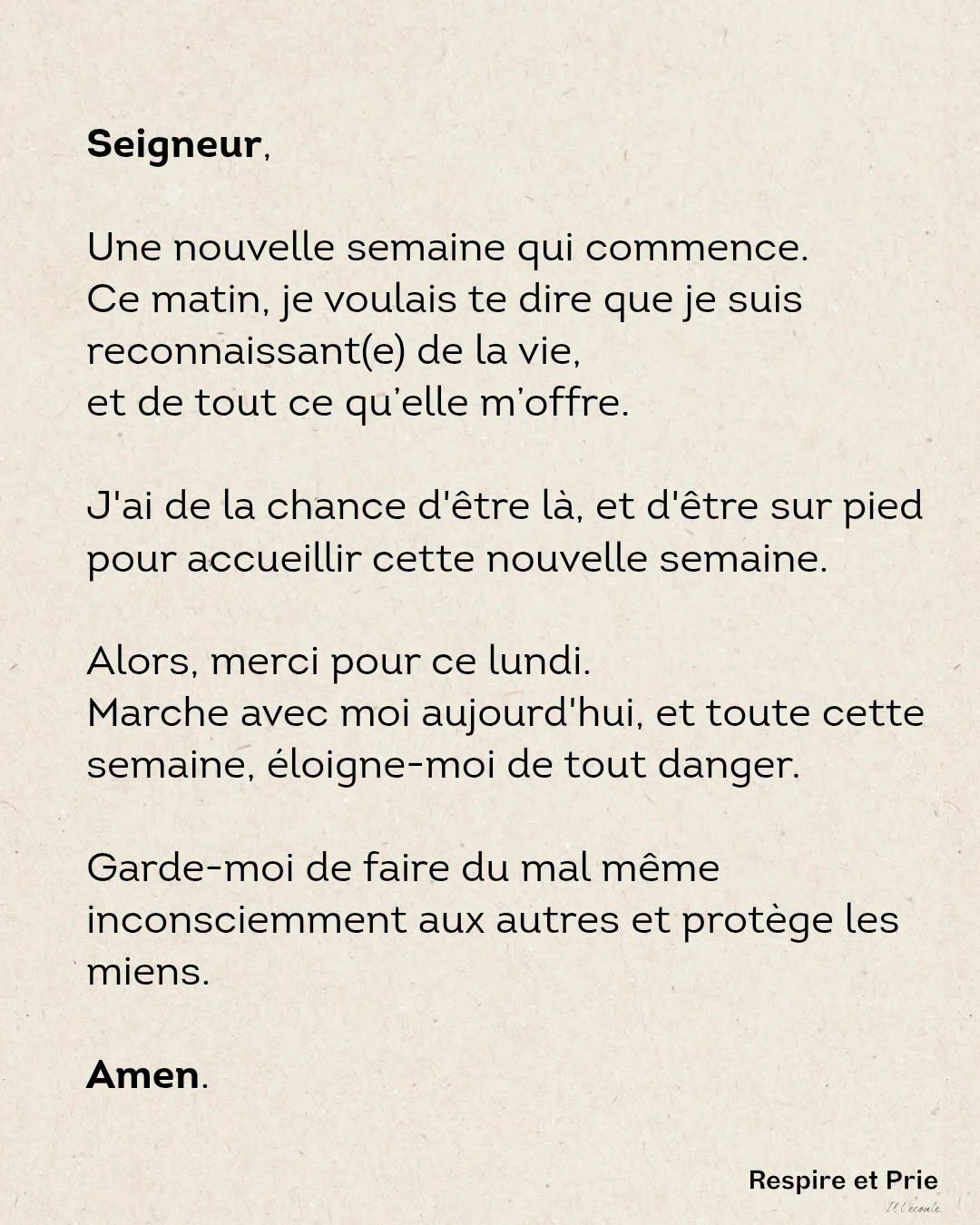 Reconnaissant de la vie