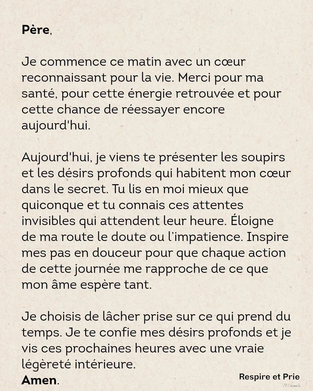 Je lâche prise