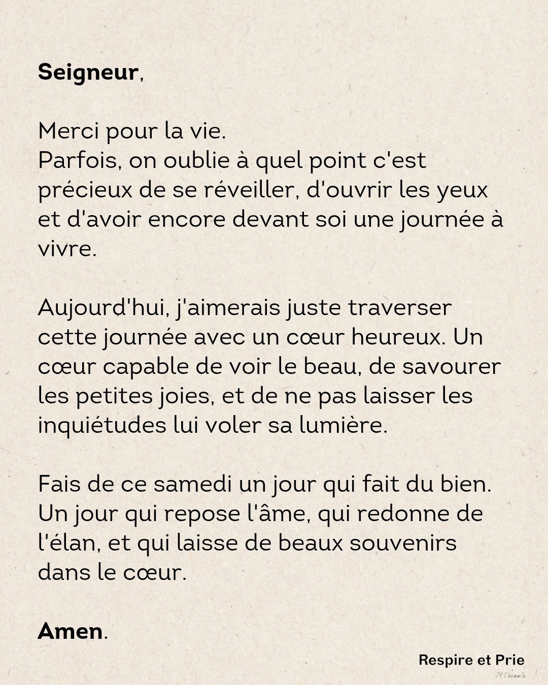 Un coeur heureux