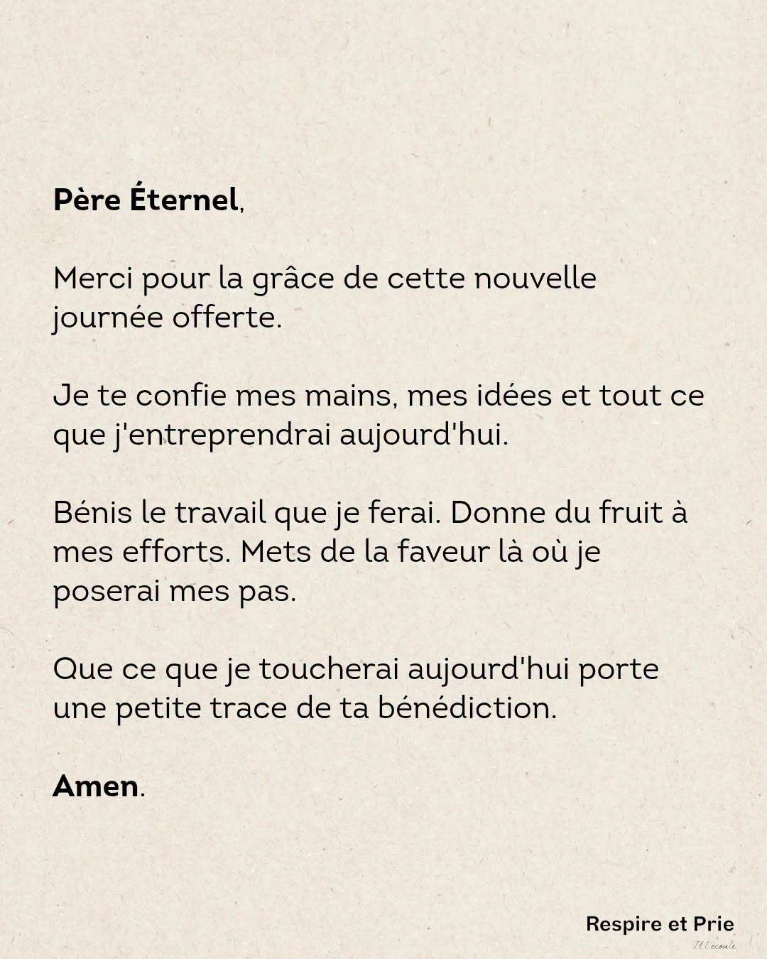 Je te confie mes mains
