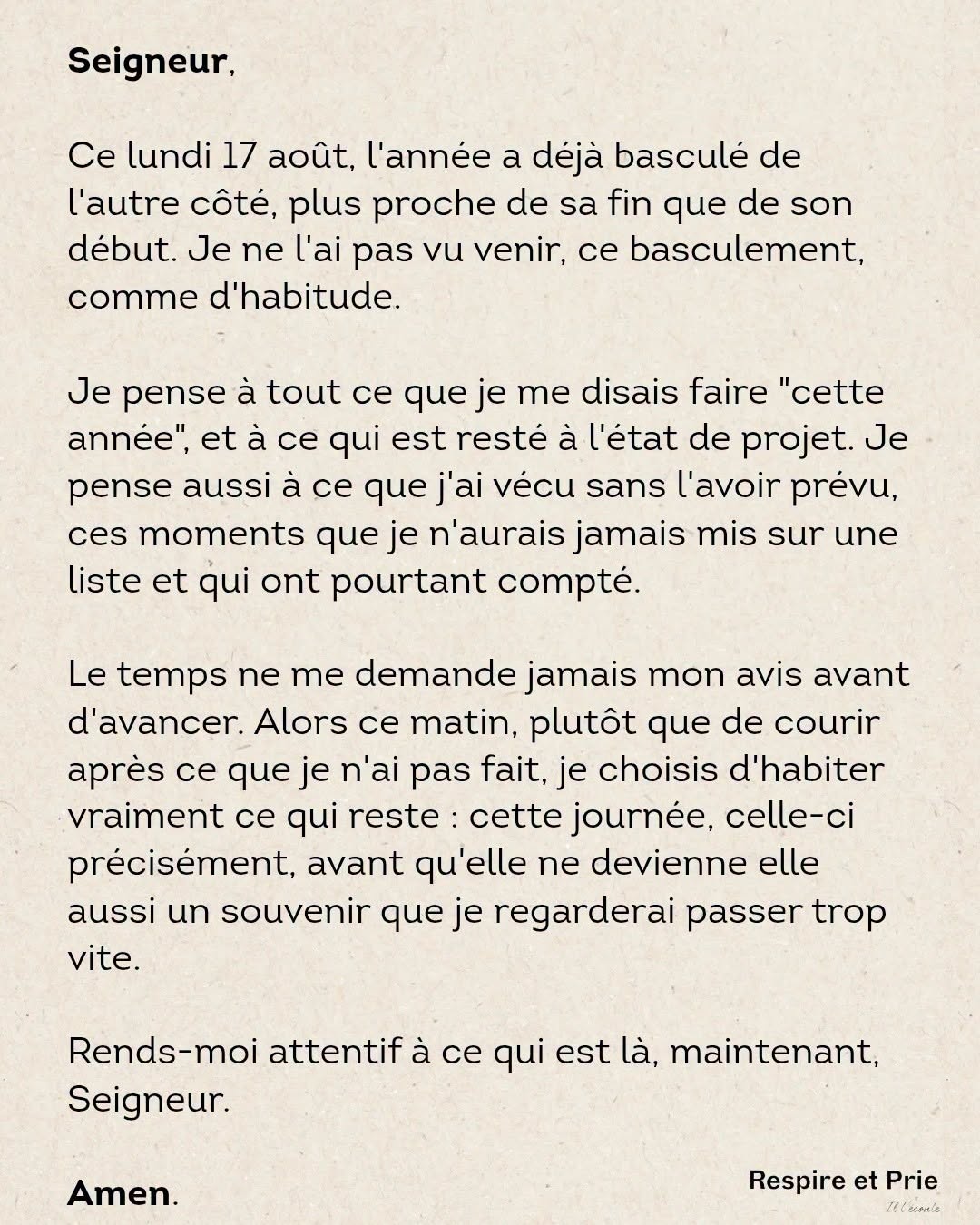 Habiter l'instant présent