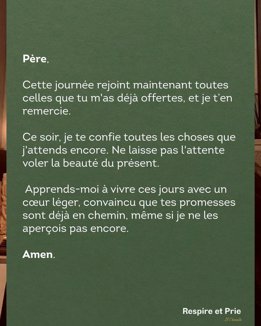 Tes promesses sont en chemin