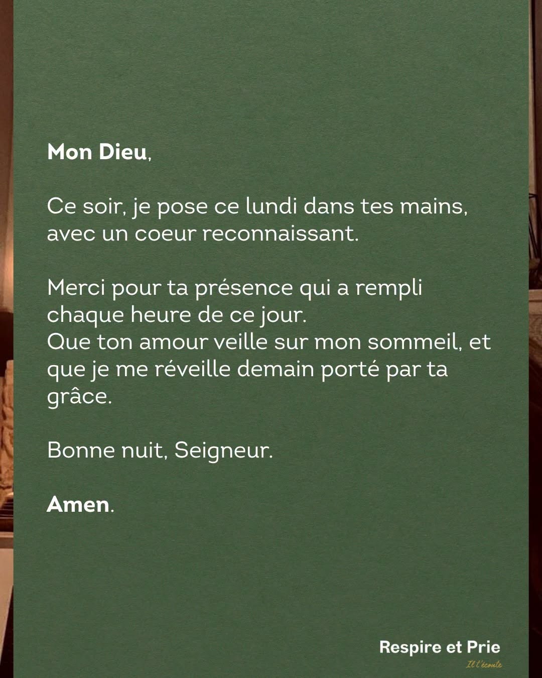 Bonne nuit, Seigneur