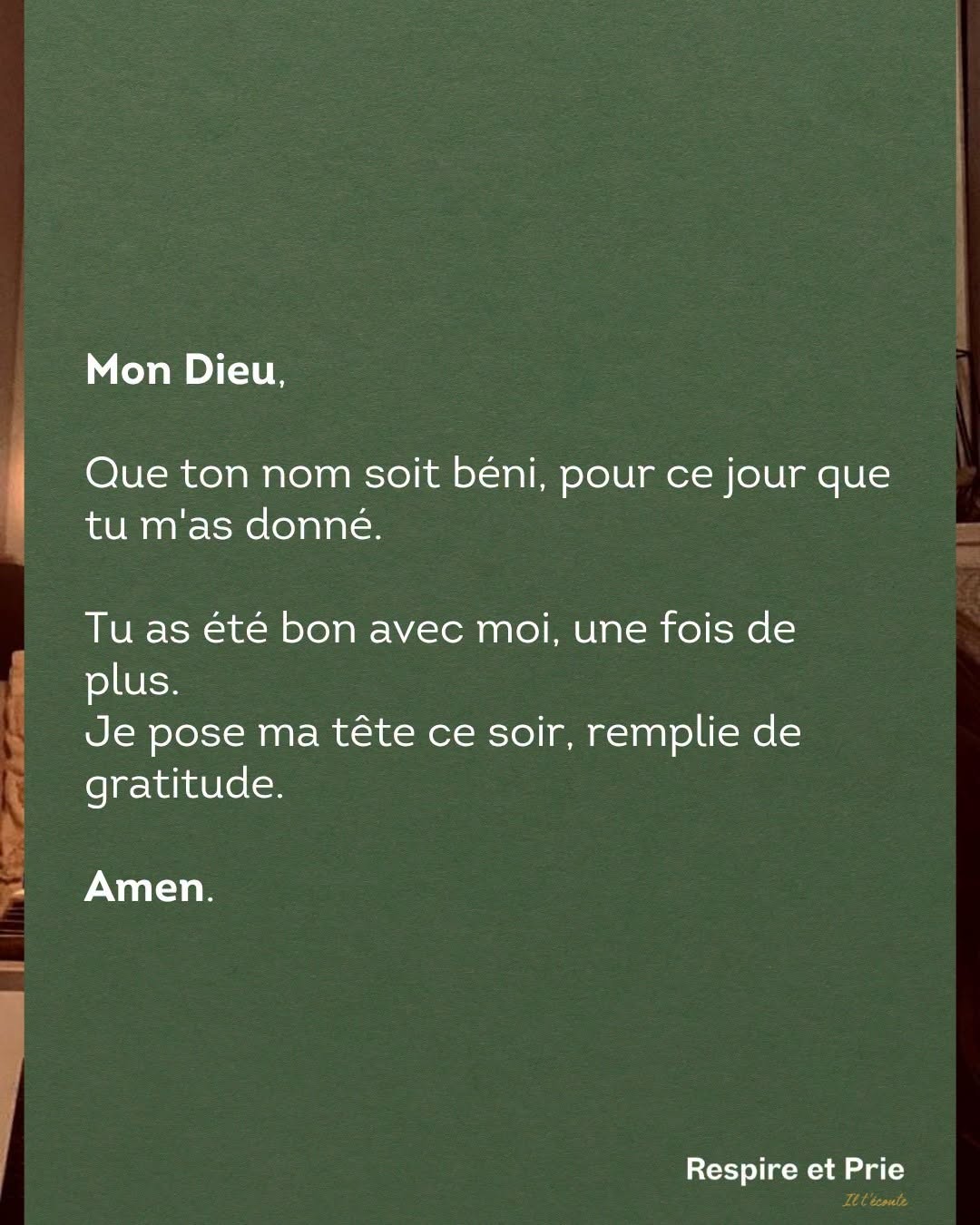 Que ton nom soit béni