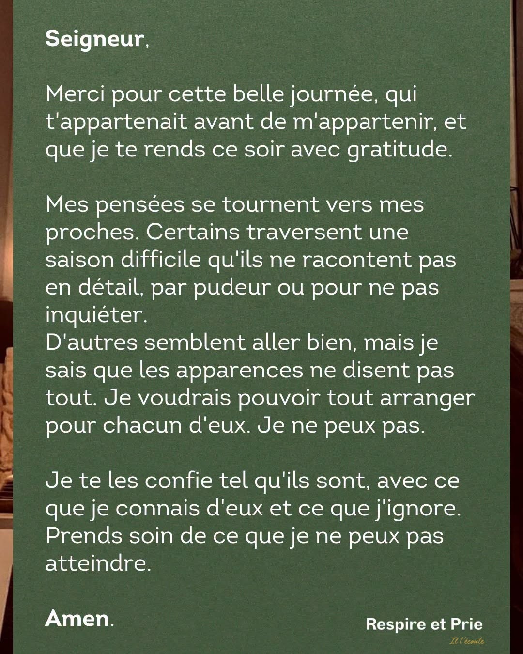 Pour mes proches