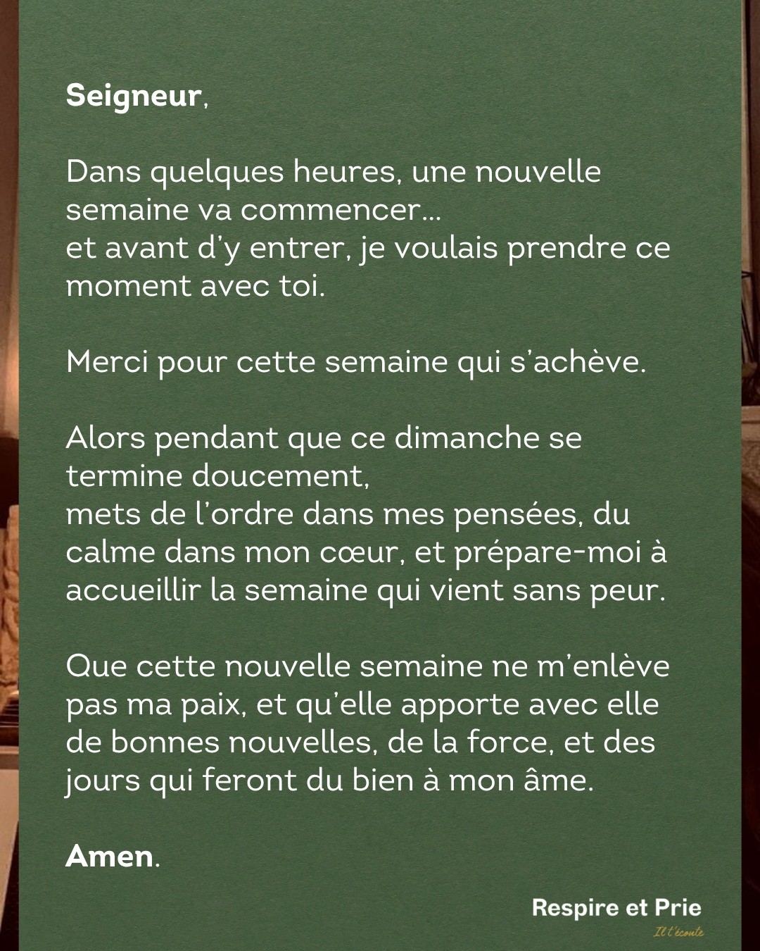 La semaine s’achève