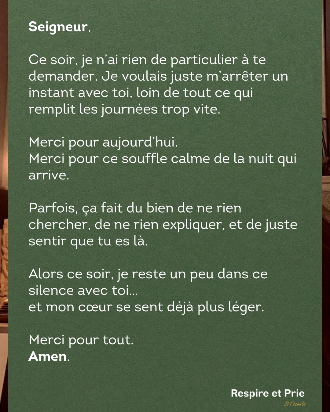 Je ne demande rien