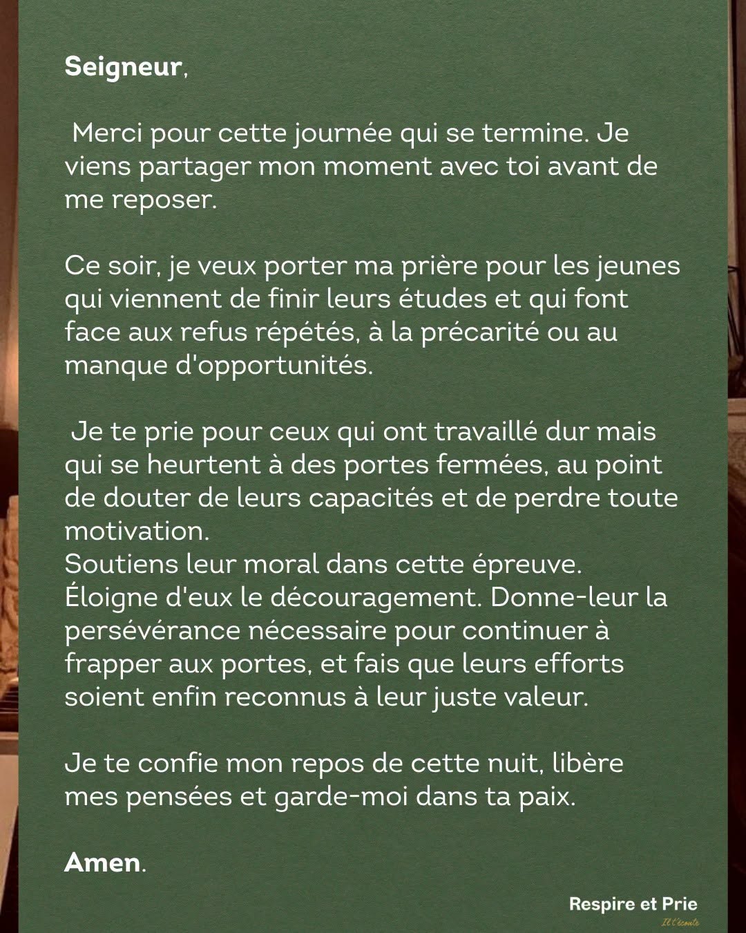 La persévérance nécessaire