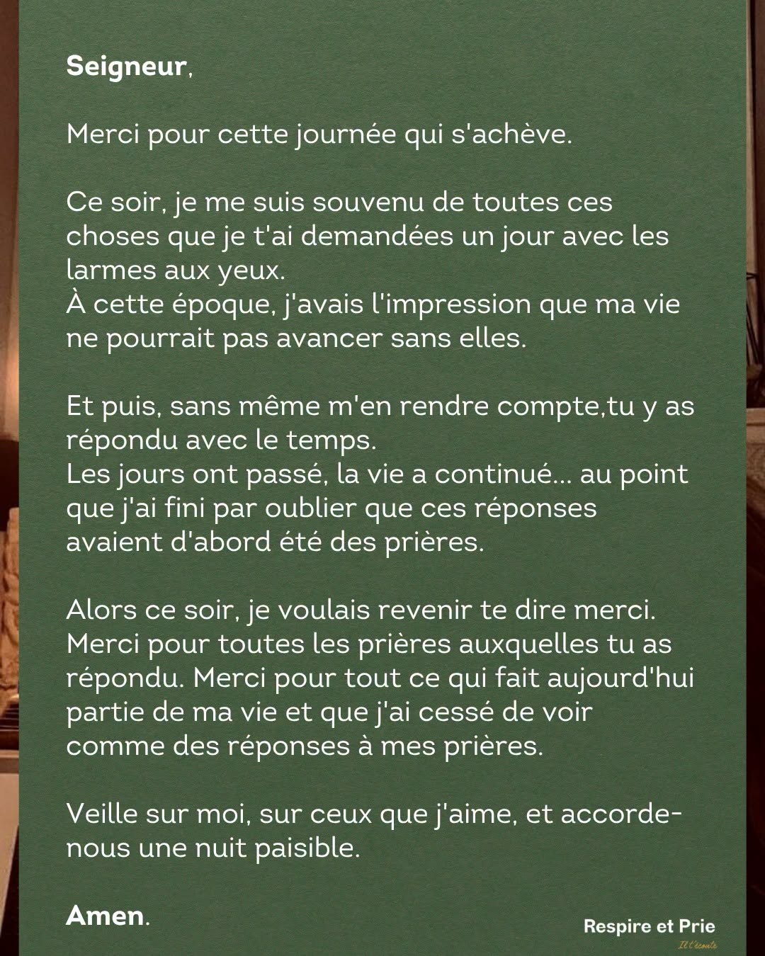 Merci pour tes réponses