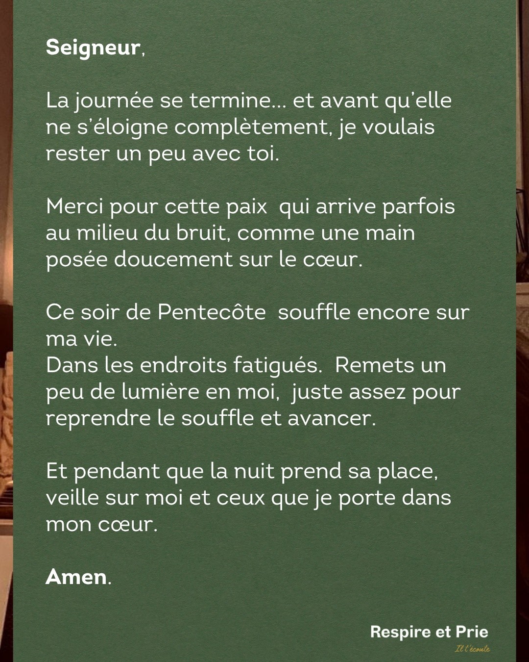 Le souffle de la Pentecôte