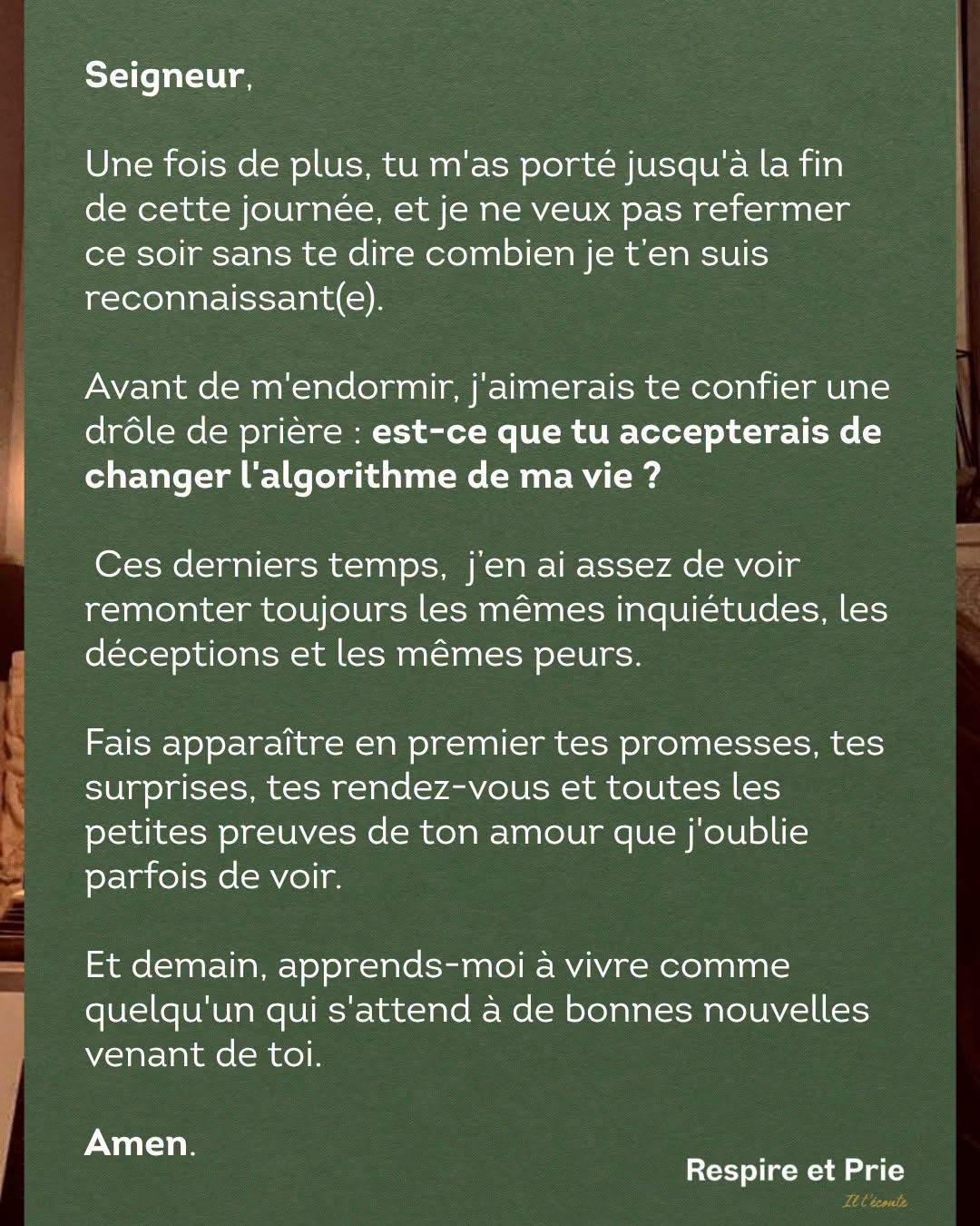 Une drôle de prière