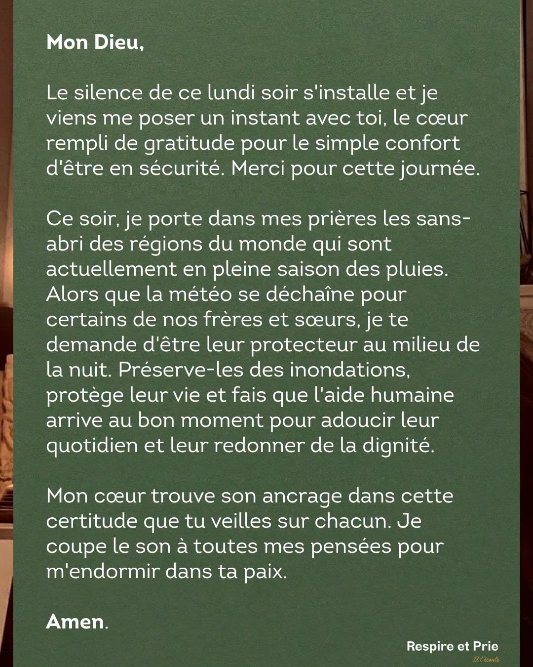Le silence de ce lundi