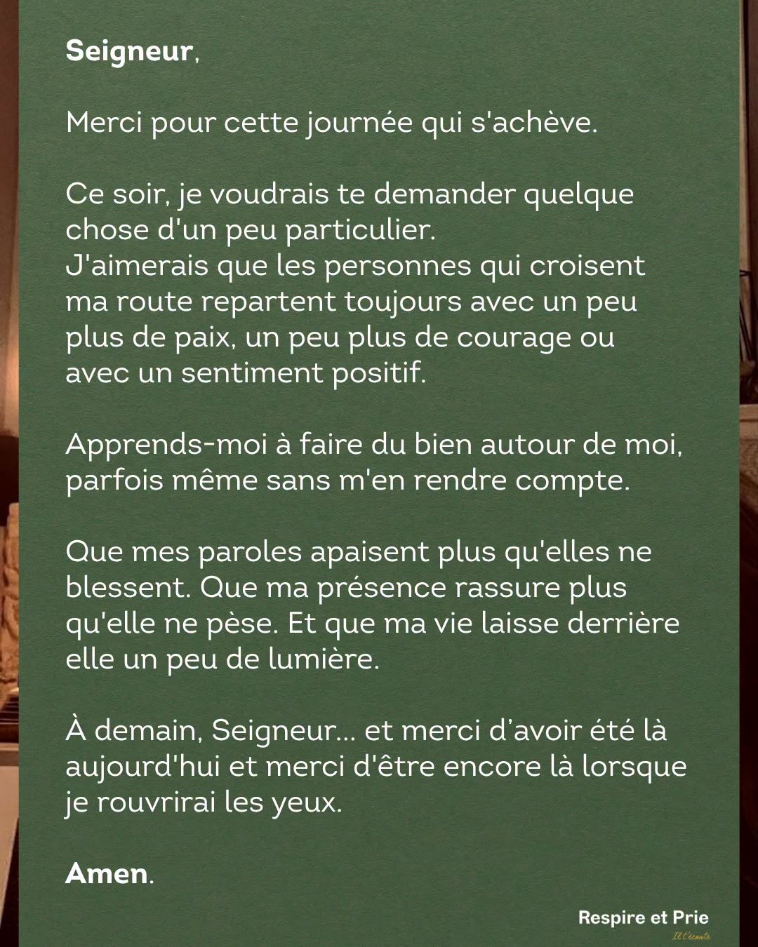 Ma vie de lumière
