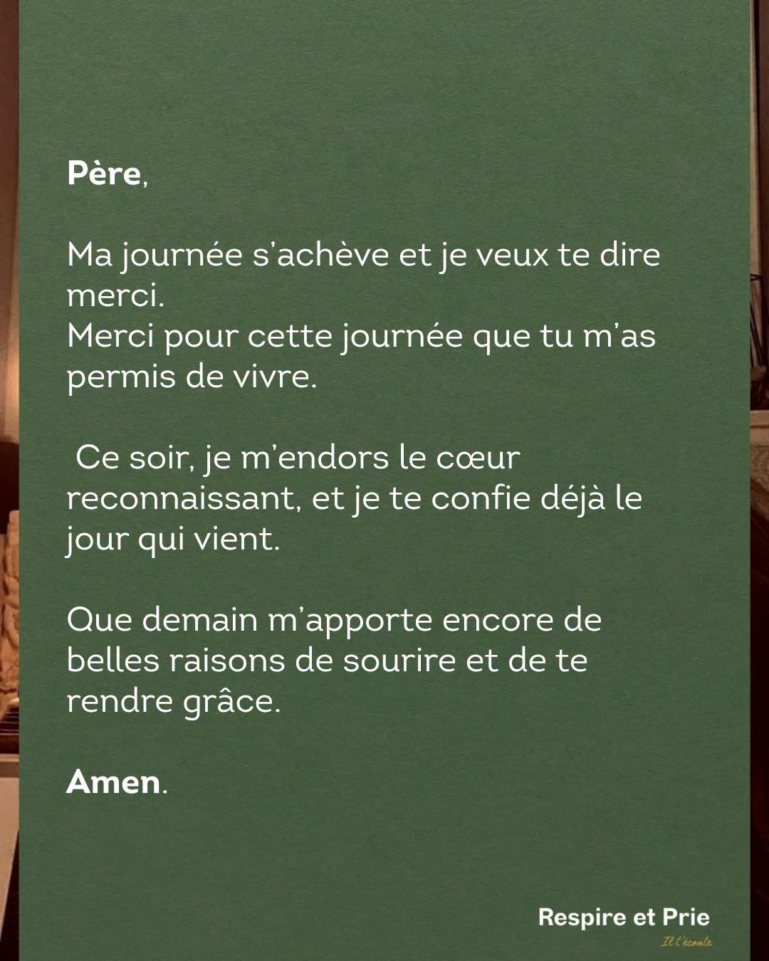 Prière du soir — 18/08/2026
